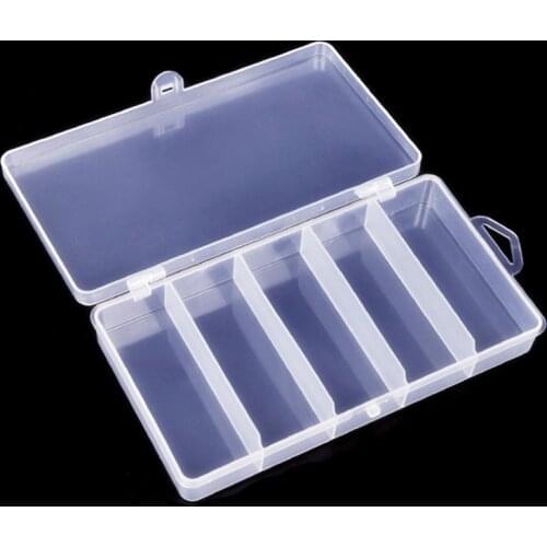 New 5/10 Compartments Fishing Tackle Box Storage Case Fly Fishing Lure Spoon Hook Bait Tackle Case Box Fishing Accessories Tools