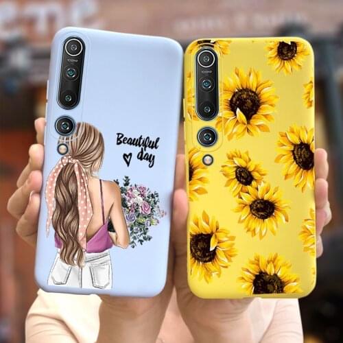 Colorful Flower For Xiaomi Mi 10 5G Case Mi10 Pro Soft Silicone Cute Candy Cover For Xiaomi Mi 10 Pro Mi10 5G Phone Cases 6.67