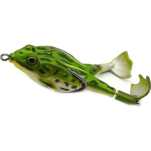 Double Propeller Frog Soft Baits 10 colors 9cm/13.7g Silicone Wobblers Bait thunder frog fishing lure floating bionic soft lure