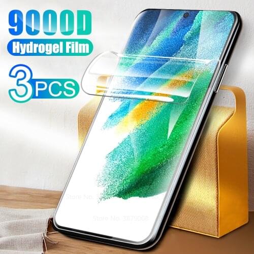 3PCS hydrogel film for samsung galaxy S21 FE 5G smartphone screen protector for samsung S 21FE 21 FE 6.41'' film cover not glass
