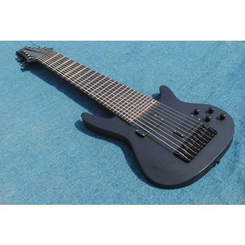 2019 New + Factory + Custom 10 Strings Electric Bass Guitar Rosewood Fingerboard matte black bass free shipping 10 string bass