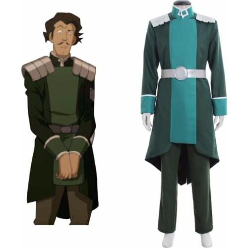 Custom Made Avatar The Legend of Korra Bolin Cosplay Costume Adult Top Pants Belt Halloween Suit Costume L0516