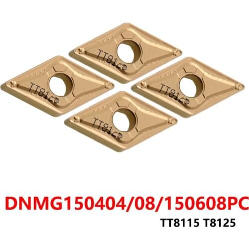 DNMG150404 DNMG150408 DNMG150608 PC TT8115 TT8125 10pcs Carbide Inserts DNMG 150404 150408 Lathe Cutter Turning Tool Original