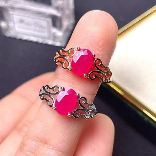 Natural ruby ring, 925 silver exquisite style, best selling quality, classic style