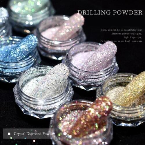 Nail Art Crystal Diamond Powder Net Celebrity New Product Burst Flash Mixed Glass Micro Diamond Glitter Nail Sequin Jewelry