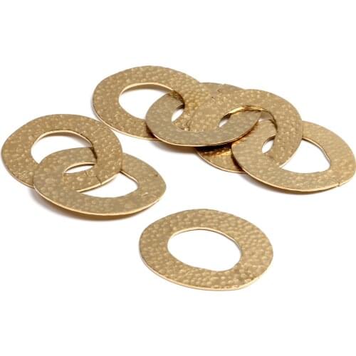 Brass Geometric Charms, Raw Brass Earrings Findings,Raw Brass Pendant,Oval Shaped Earrings Brass Charm,30.5X35mm-RB1343