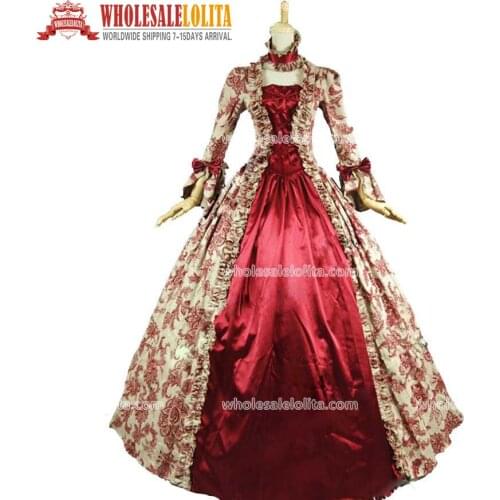 Top Sale Georgian Victorian Gothic Period Dress Prom Gown Reenactment Theatre Clothing