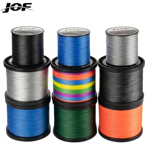 JOF 8 Strands 1000M 500M 300M PE Braided Fishing Line Japan Multicolour Saltwater Fishing Weave Superior Extreme Super Strong