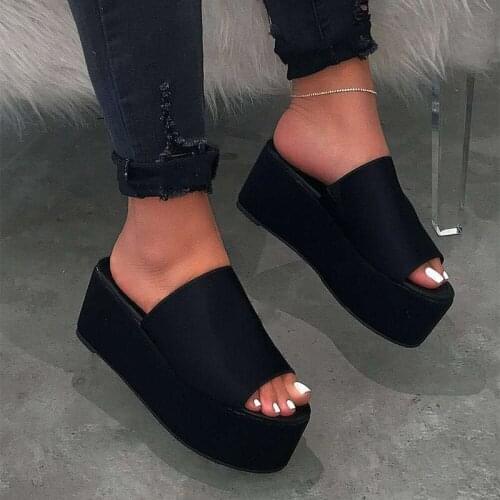 Outdoor Beach Flip Flops Ladies Leopard Summer New 2020 Women Platform Waterproof Durable Sandals Female Slippers Plus Size