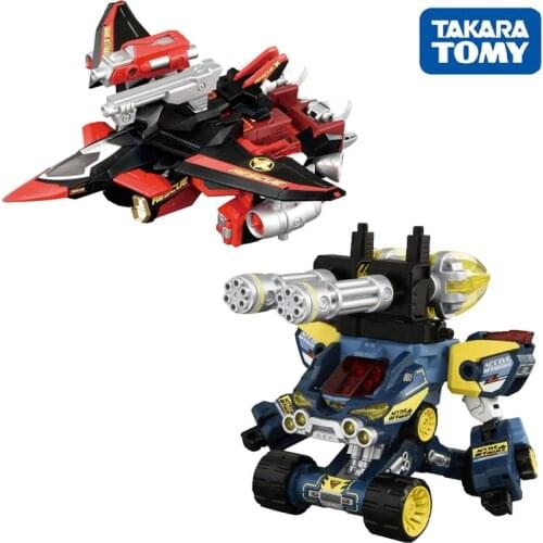 Takara Tomy Tomica Hyper Rescue Police Car Deformed Robot Car Model Kids Toy Powerful Fighter SUV Vehicles Collection Boys Toy
