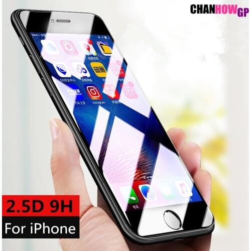 Full Cover Tempered Glass for Apple iPhone 8 8Plus 7 6 6S Plus 5 5S 5C SE Screen Protector on i8 i7 i6 i5 GLAS Sklo Case 9H 2.5D