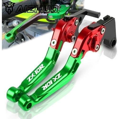 Clutch Brake Levers FOR KAWASAKI ZX10R ZX 10R ZX-10R 2016 Motorcycle CNC Adjustable Extendable Handbrake Lever Accessories