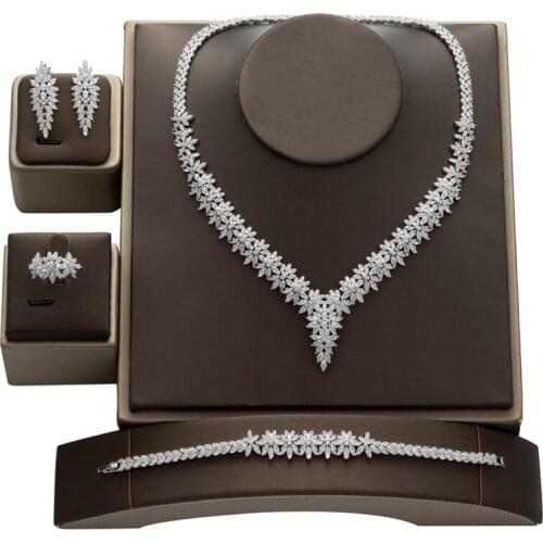 Crystal Party Drop Necklace Sets HADIYANA Bridal Bridesmaid wedding engagement Jewelry sets Rhinestone Necklace Earrings CNY165