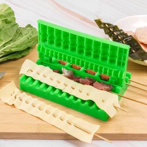 Hot Meat Skewer Machine 3 In 1 Meat String Device Portable Kebab Maker BBQ Skewer Tools for Beef Pork Churrasco Shish kebab