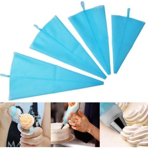 Silicone Reusable Icing Piping Bag Pastry Bag Cake Cream DIY Decor Tool Reusable Cake Decorating Tools