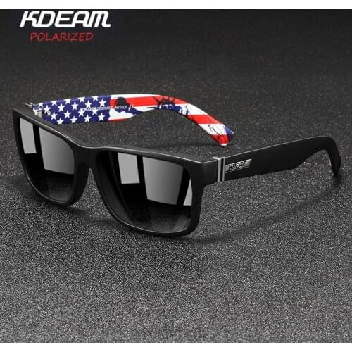 Polaroid Sunglasses Unisex Square Vintage Sun Glasses KDEAM Brand Sunglases Polarized Sunglasses Retro Feminino For Women Men