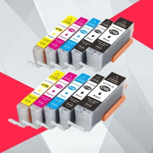 PGI570 PGI-570 CLI-571 pgi-570xl Compatible Cartridge For Canon PIXMA MG5750 MG5751 MG5752 MG5753 MG6850 MG6851 MG6852 printer
