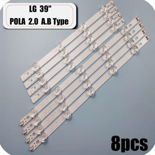 LED strip For LG lnnotek POLA 2.0 39" A/B Type Rev 0.0 39LN5100 39LN5400 39LA6200 39LN5300 39LN540V 39LA620S HC390DUN-VCFP1