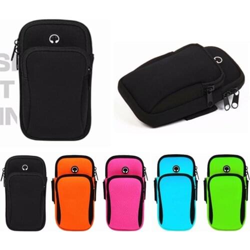 Universal outdoor waterproof headphone hole wrist arm bag Gym Sport Armband for Accessories Running for iPhone6 7 XS huawei 6"