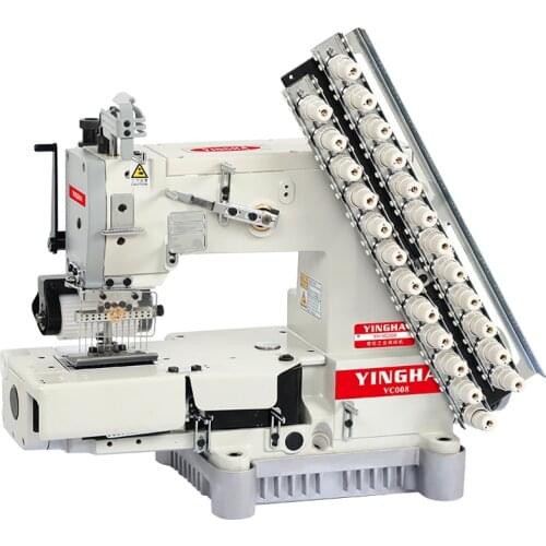VC008 direct-drive multi-needle machine with elastic band tape on industrial sewing machine