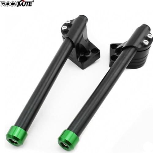 Motorcycle Front Fork Tube Clip On Handlebar With End Cap For Kawasaki EX300/Ninja 300 2013-2017, EX250/Ninja 250R 2008-2012