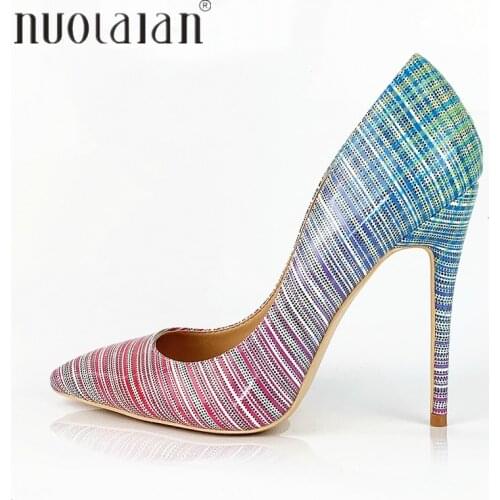 2019 Brand fashion Women Shoes Shallow Party Wedding Woman Shoes Sexy Stilettos High Heels 12cm/10cm/8cm Pointed Toe Women Pumps