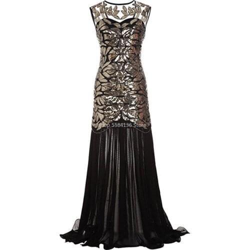 Versear Elegant Party Dress For Women Sequined Gown Dresses Sleeveless Pearls Mesh Ruffles Hem Club Party Dress Vestidos mujer