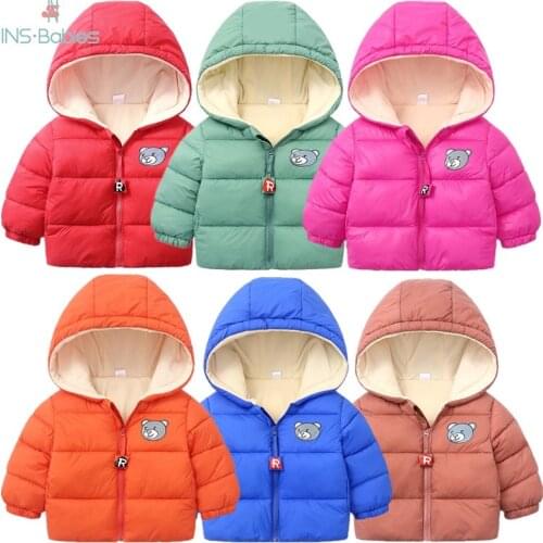 Baby Boy Winter Jackets children cotton coats for boys and girls baby girls clothes 18-5Y KIDS Toddler Jacket 7 colors outwear