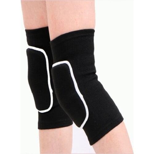 1PC Sport And Fitness Elbow&Knee Pads Knitted Thick Sponge Basketball Volleyball Crash Support Brace Pads Elbow Support