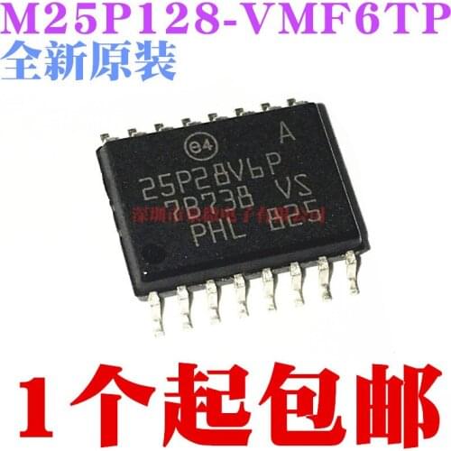 100% Original New In Stock M25P128 M25P128-VMF6TP 25P28V6P SOP-16