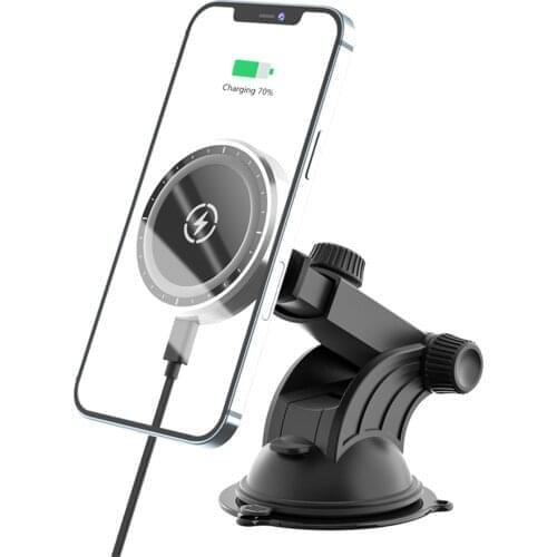 15W Wireless Car Charger Magnetic Wireless Charger Mobile Phone Holder For IPhone 12 Mini Pro Dropshipping Wholesale