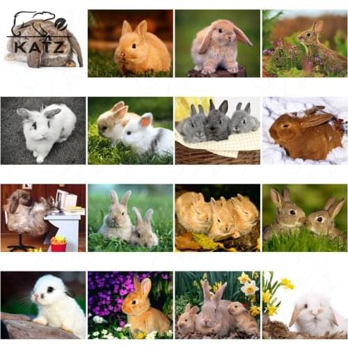 Diamond Painting Art Handmade Diy Home Decoration Modern Super Love Rabbit Animal Picture Diamond Embroidery Cross-Stitch Decor