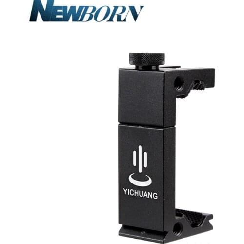 Aluminum Metal Microphone/Phone Bracket Phone Tripod Clip Holder Clamp Adapter for iPhone 11pro X XR XS 8plus Samsung Huawei