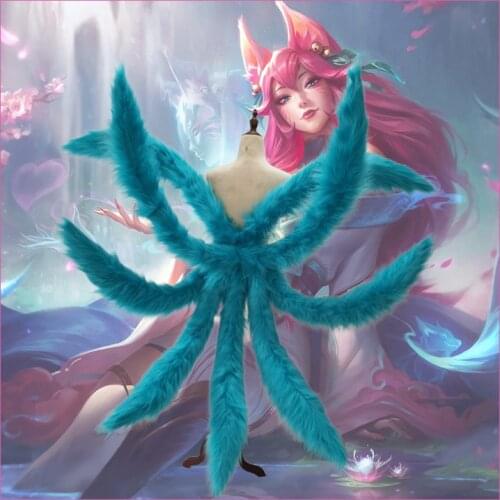 Anime LOL The Nine-Tailed Fox Ahri Spirit Blossom Skin Cosplay Prop Tails Ahri Accessories Nine Tails H