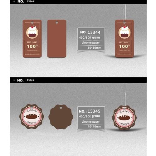 Blanco kraftpapier brood bakken prijs hang tag diy gift card wens festivals decor bake toy clothes tag kk106