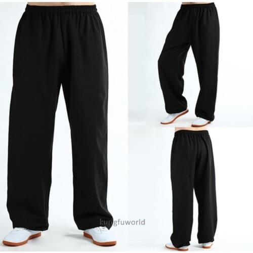 Thick Cotton Tai chi Kung fu Pants Shaolin Taoist Martial arts Wushu Trousers High Quality