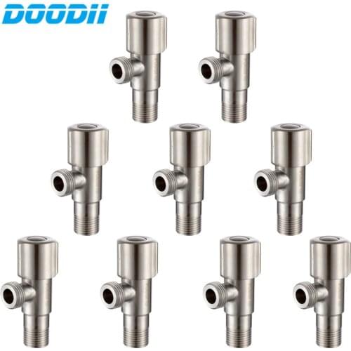 DooDii Angle Valves SUS304 Stainless Steel Brushed Kitchen Bathroom Accessories Angle Valve for Toilet Sink BasinWater Heater