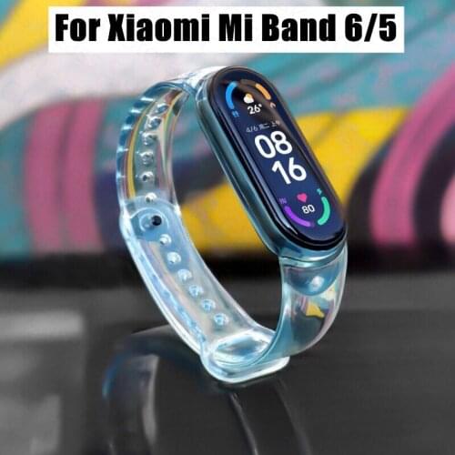 Mi Band 6 5 Band Siliconen Verkleuren Xiaomi Riem Vervanging Watch Band Armband Pulseira Smart Sport Fitness Pols