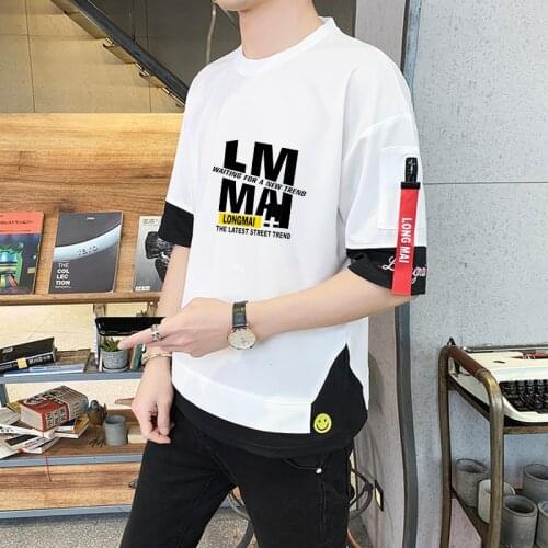New Style Short Sleeve T Shirt Cool Men 2021 Summer Loose Casual O Neck Tshirt Top Tees Fashion Clothes Plus Oversize M-4XL