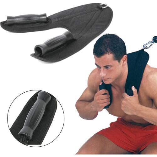 Abdominal Crunch Strap Pulling Accessories Shoulder Belt Double Grip Exercise Nylon Strength Fitness Home Harness Gym Equipment