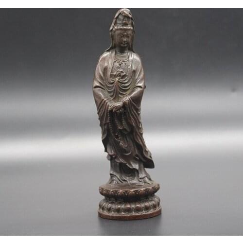 Collection Chinese curio Feng Shui Buddha statue Guanyin Buddha Decoration 2 styles