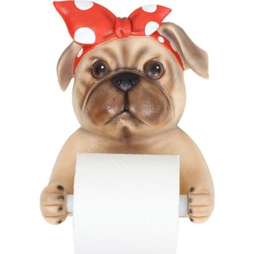 CREATIVE TOILET PAPER HOLDER TISSUE BOX CUTE ANIMAL WALL-MOUNTED TOILET PAPER ROLL TOILET PAPER TRAY X4023