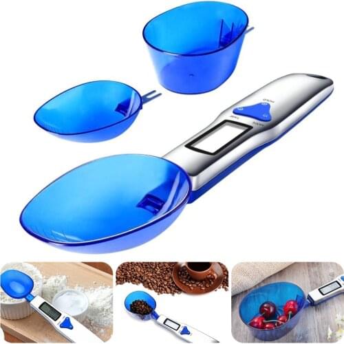 300/500g Kitchen Scales Cooking Tools LCD Digital Volumn Food Scales Portable Electronic Spoon Ladle Scale Weights Cake Tool