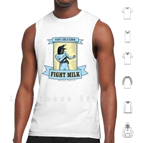 Fight Milk tank tops vest 100% Cotton Fight Milk 100 Crowtein Asip Always Sunny Always Sunny In Philadelphia Charlie And For