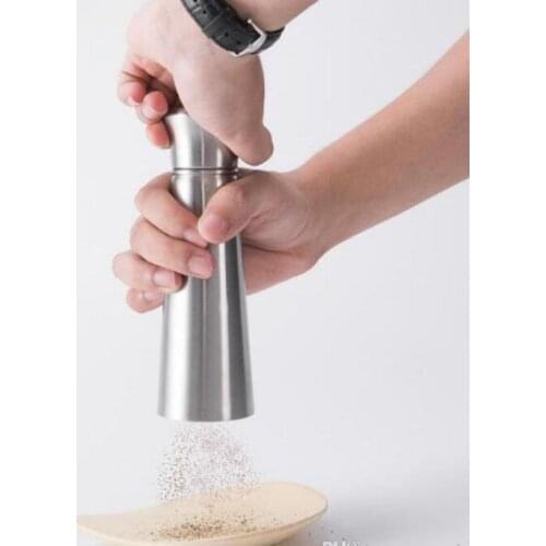 304 Stainless Steel Pepper Grinder Salt Mill Grinder Kitchen Gadgets Seasoning Cooking Tools Free Shipping
