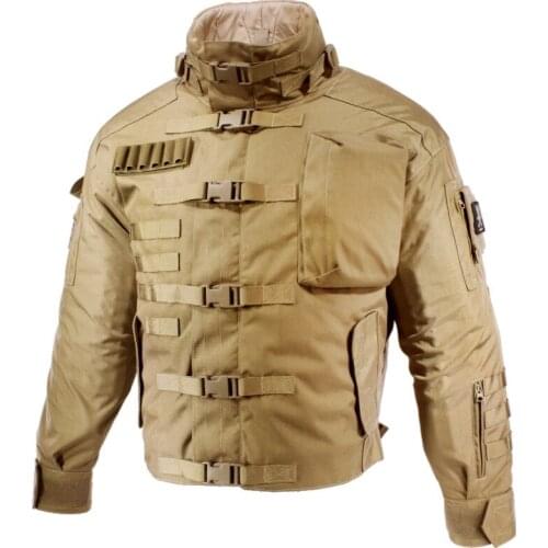Mens Style Water Proof Outdoor Combat Jacket Motor Tops Fishing Quick Dry Jacket Hiking Hunting Tactical Molle Stripe Jacket