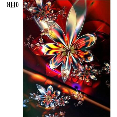 New Flower Pattern Sticker 5d diy Diamond Painting Square & Circle Crystal Mosaic 3d Diamond Cross Stitch Thread Art