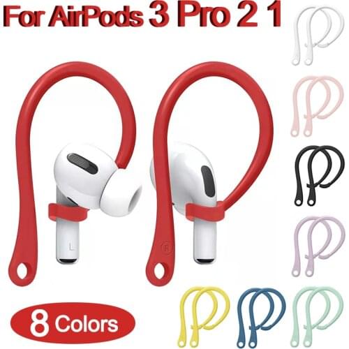 New Silicone Ear Hooks for Apple AirPods pro Accessories Anti-fall Bluetooth Earphone for airpods 2 3 Holder for Airpods 3 2 1