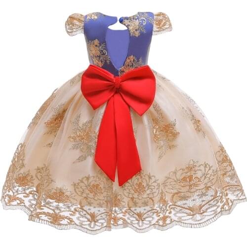 Fancy Striped Girls Dress Kids Frocks Dress For Girl Party Christening Prom Gowns Wedding Birthday Vestidos Infantil 3-10T