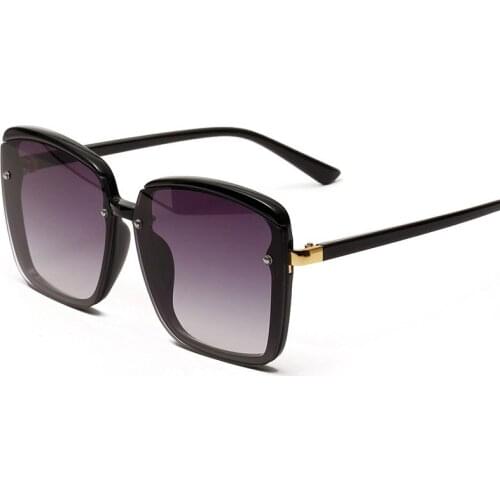 MINAKOLIF Square Sunglasses Women Frameless Gradient Sun Glasses Women/Men Brand Designer Retro Pink Outdoor Lentes De Sol Mujer